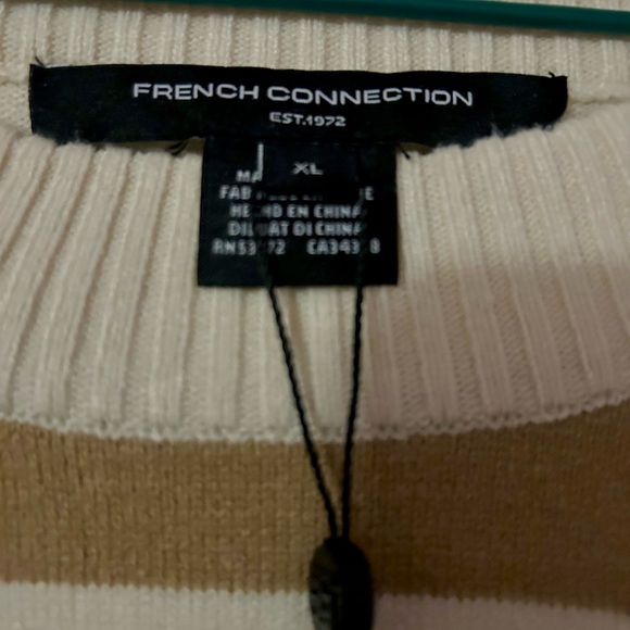 French Connection stripped XL Sweater - Picture 3 of 3